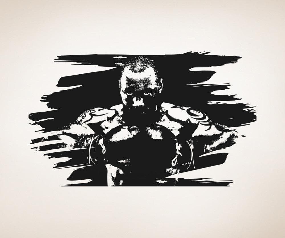 Vinyl Wall Decal Sticker Intimidating Boxer #5051