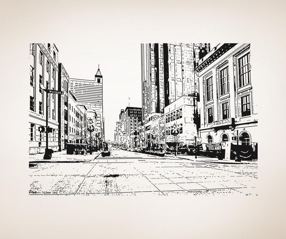 Vinyl Wall Decal Sticker North Carolina Street #5066