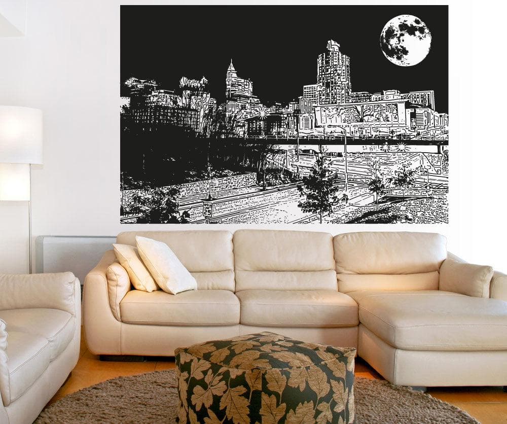 Vinyl Wall Decal Sticker North Carolina at Night #5069