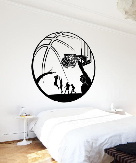 Vinyl Wall Decal Sticker Basketball Design #5083