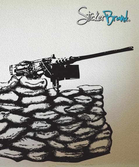 Gun 50 Caliber Nest Army Military Vinyl Wall Decal Sticker. #JH180