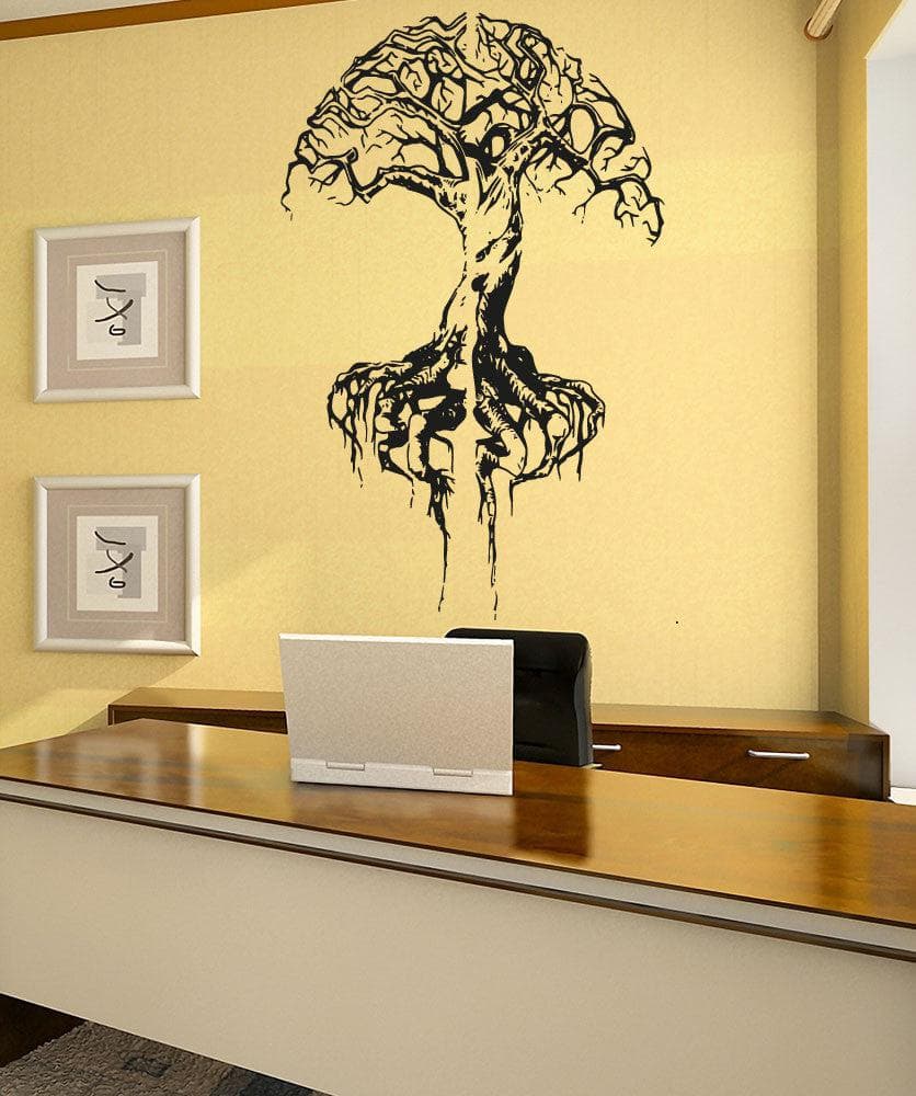 Vinyl Wall Decal Sticker Brain Tree #5121