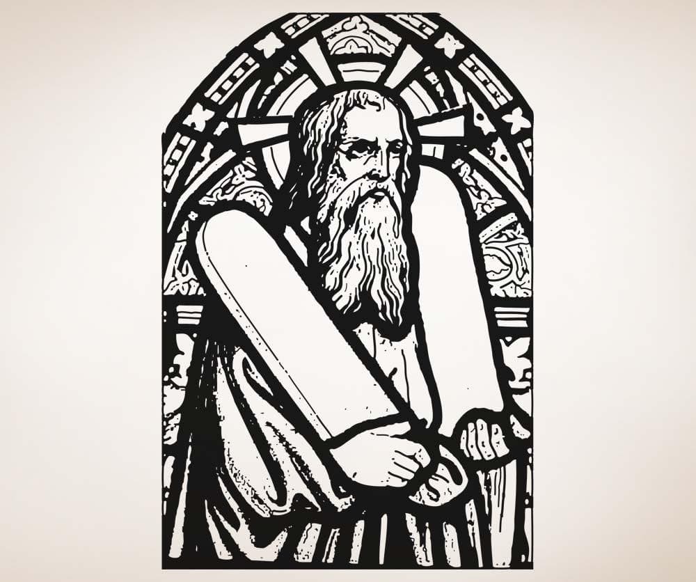 Vinyl Wall Decal Sticker Moses #5126