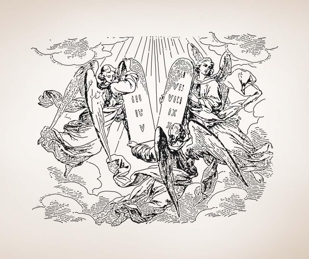 Vinyl Wall Decal Sticker The Ten Commandments #5130