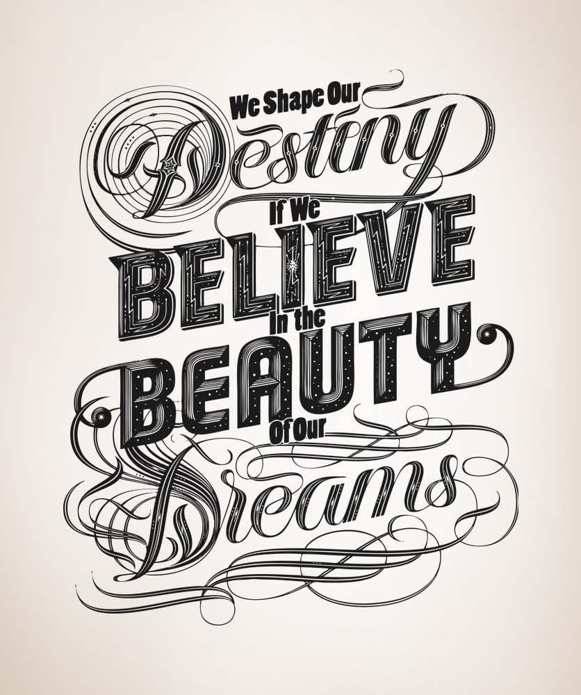 Vinyl Wall Decal Sticker Shape Our Dreams Quote #5135
