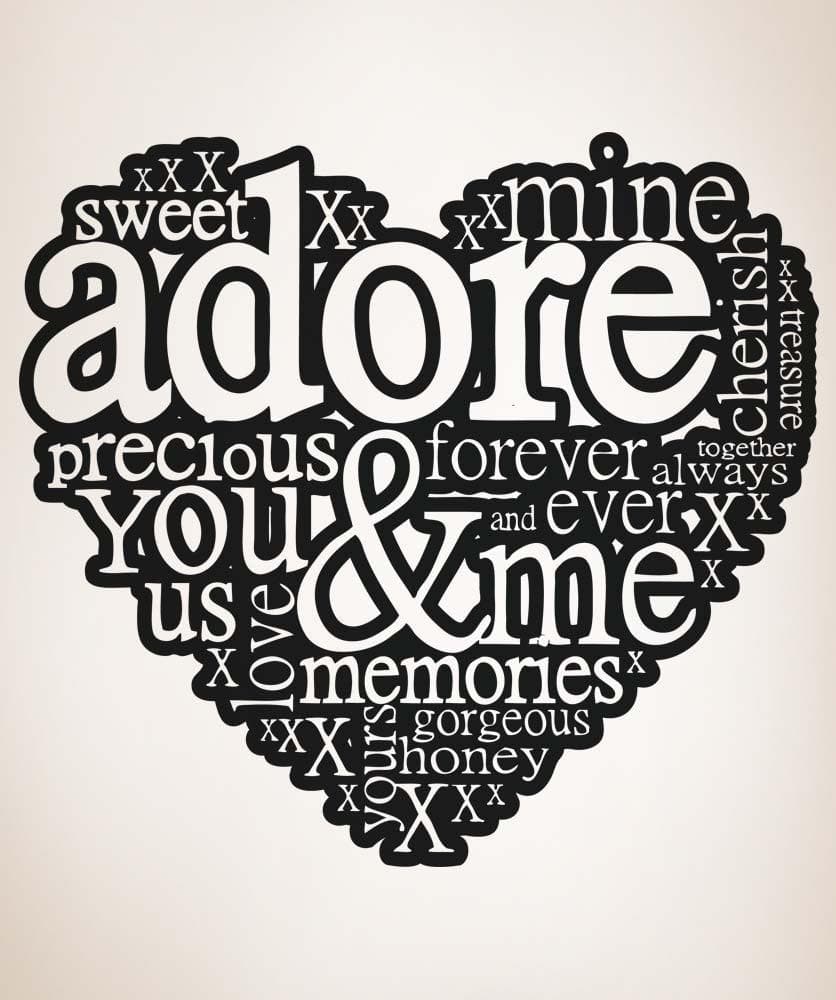 Vinyl Wall Decal Sticker Love Words #5140