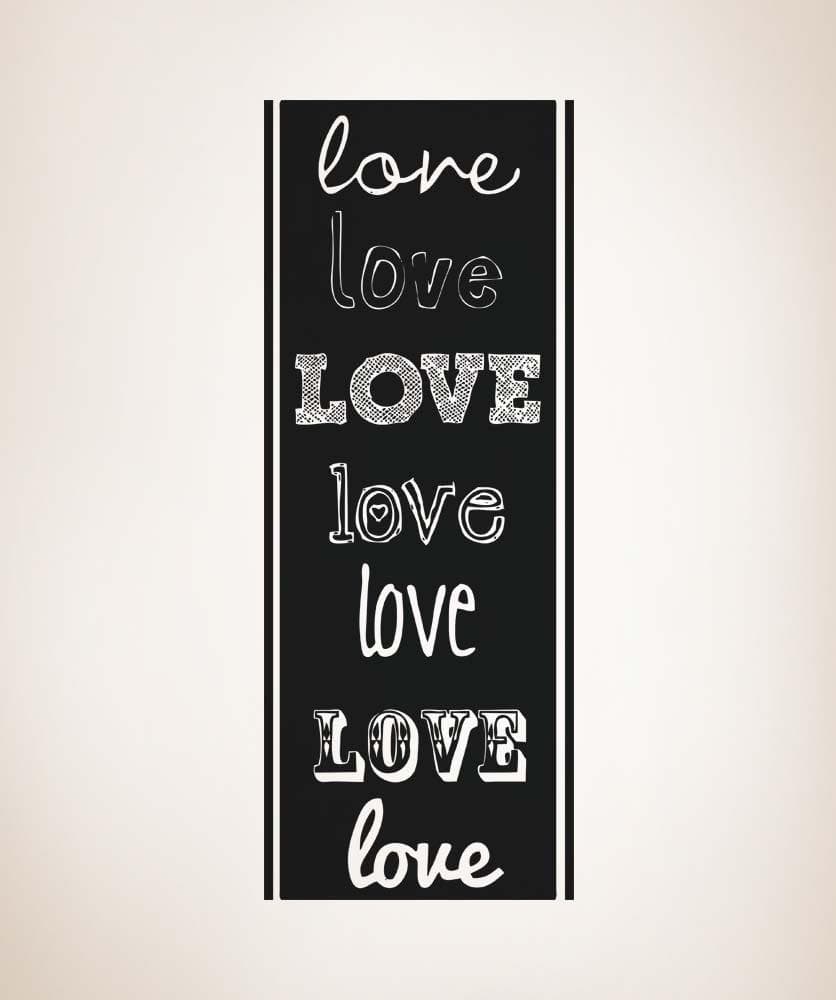 Vinyl Wall Decal Sticker Love Fonts #5141