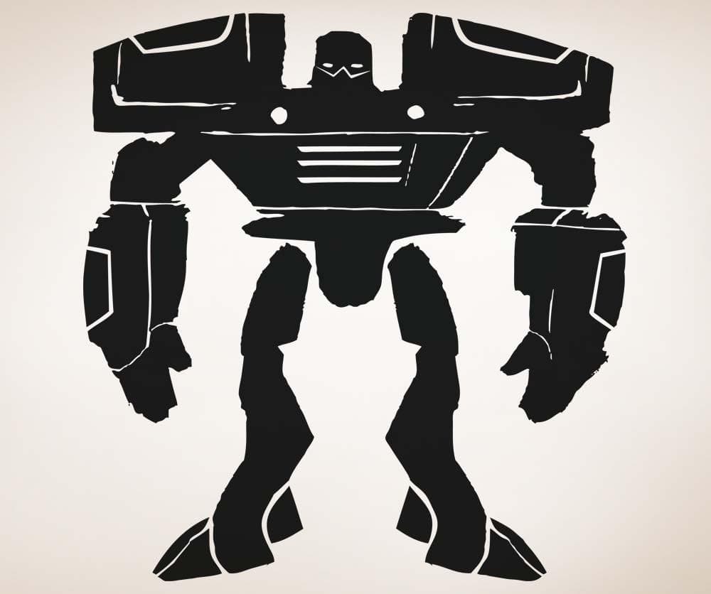 Vinyl Wall Decal Sticker Big Alien Robot #5144