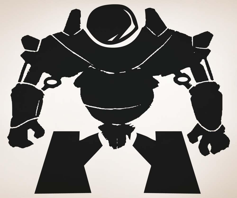 Vinyl Wall Decal Sticker Short Alien Robot #5146