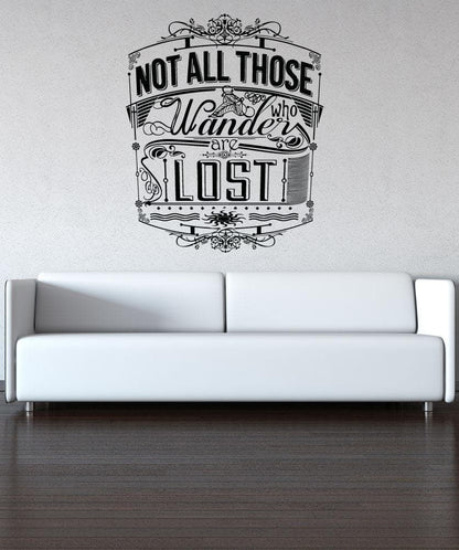Vinyl Wall Decal Sticker Wanderer Quote #5158