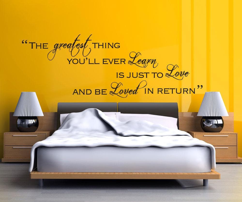 Vinyl Wall Decal Sticker The Greatest Thing Quote #5181