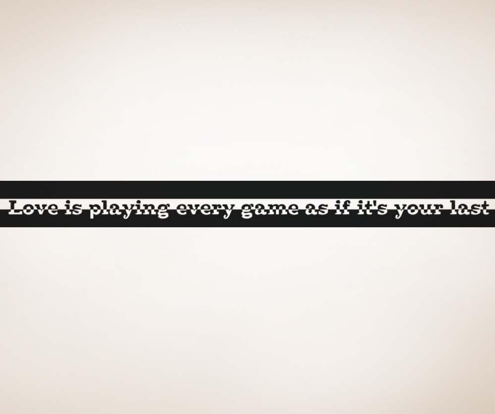 Vinyl Wall Decal Sticker Love the Game #5188