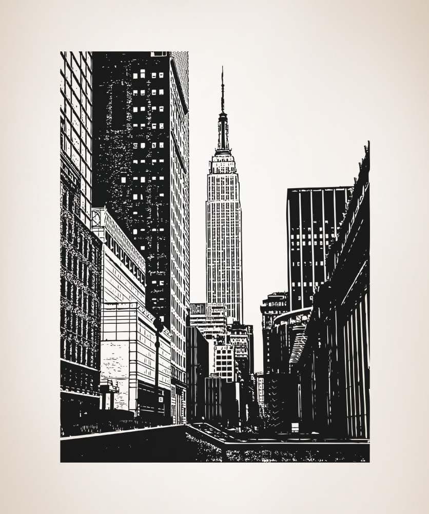 New York City Empire State Building Wall Decal #5206