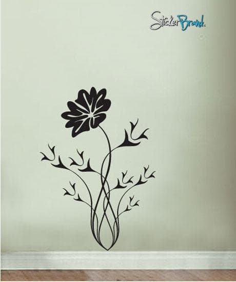 Vinyl Wall Decal Sticker Flower Thorns #520