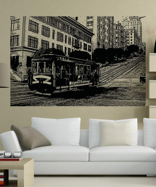 Vinyl Wall Decal Sticker Cable Car Ride #5219