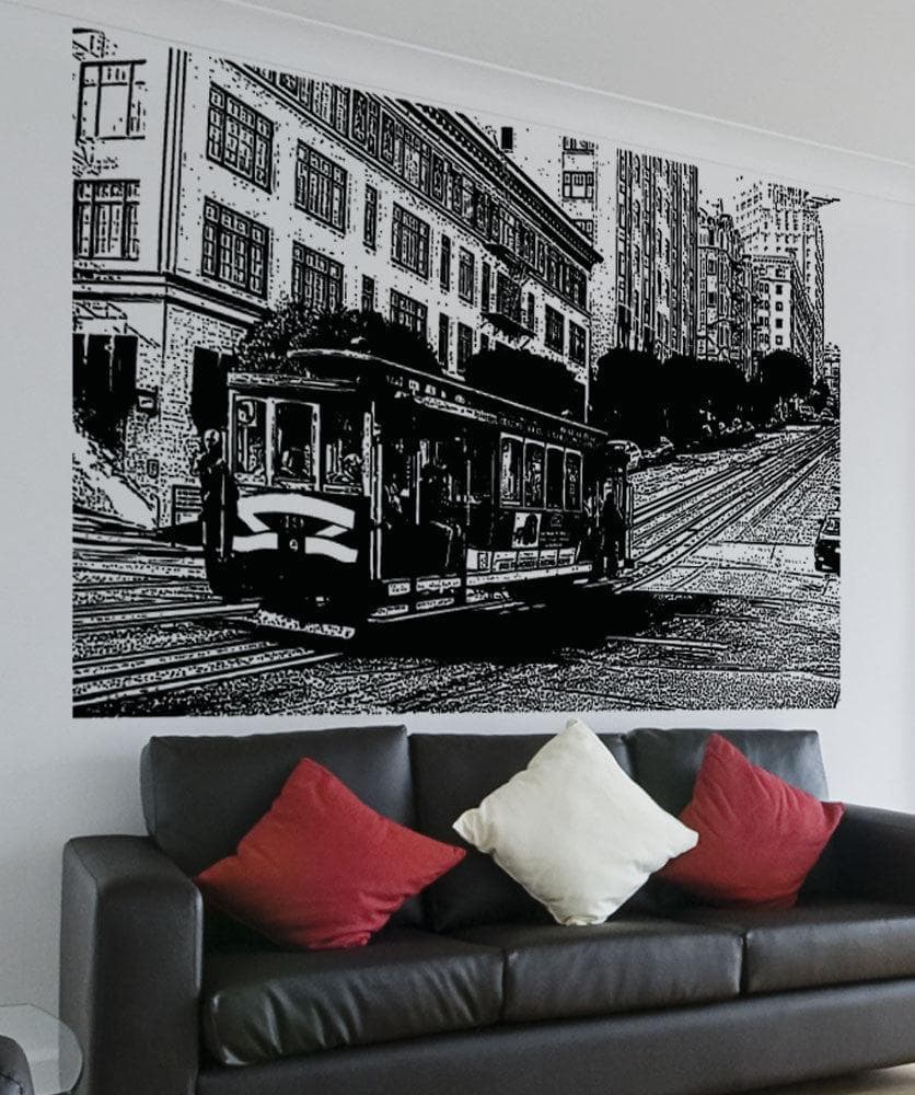 Vinyl Wall Decal Sticker Cable Car Ride #5219