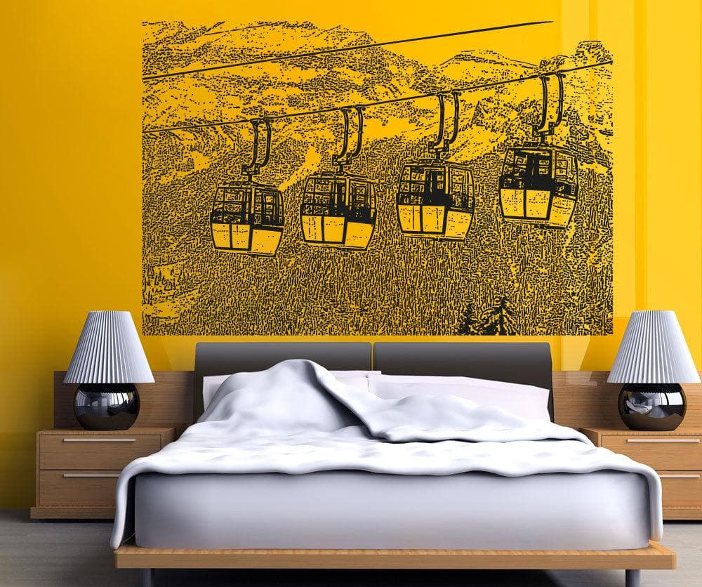 Vinyl Wall Decal Sticker Swiss Alps Lift #5220
