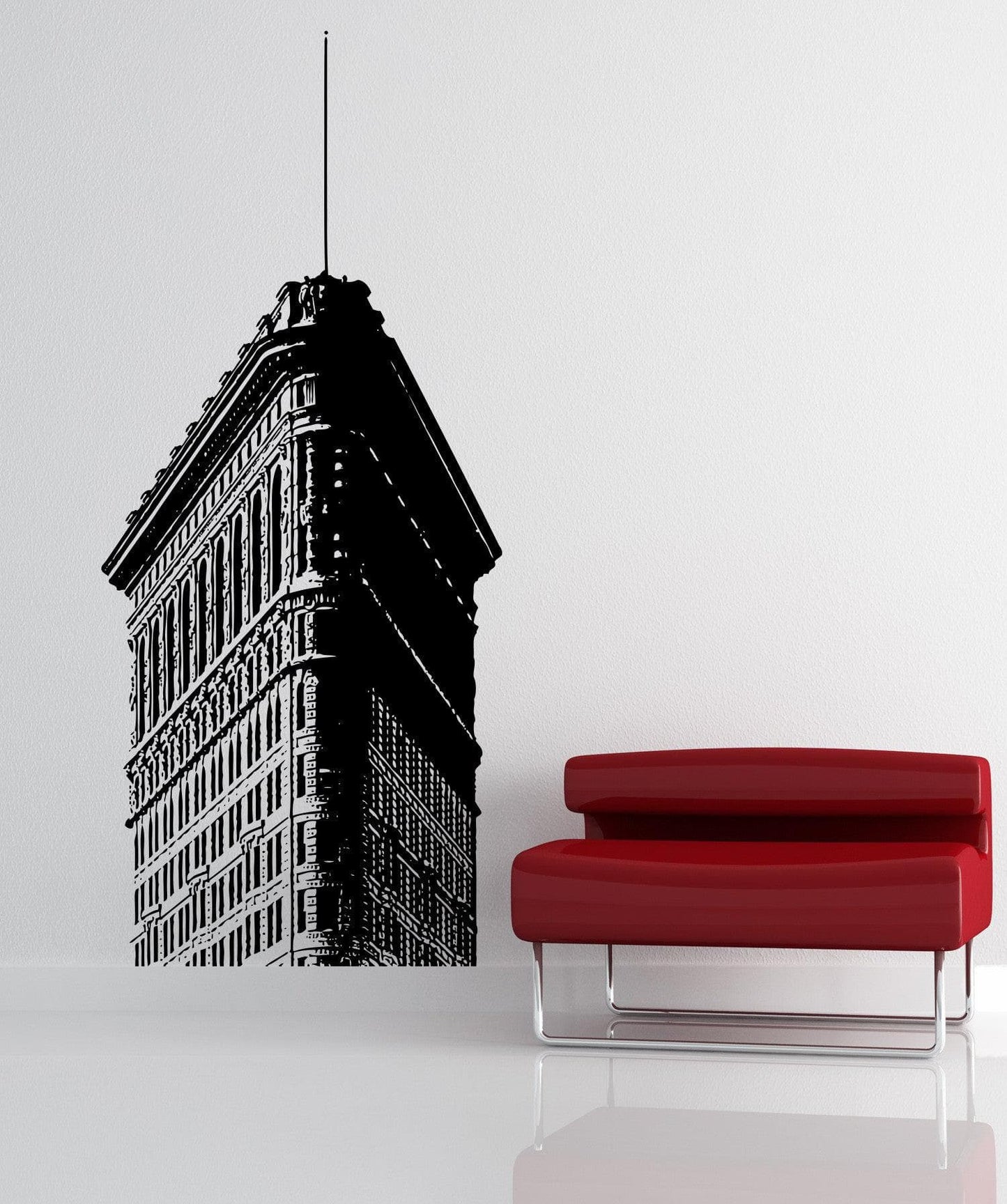 Top of Flatiron Building Vinyl Wall Decal Sticker. #5225