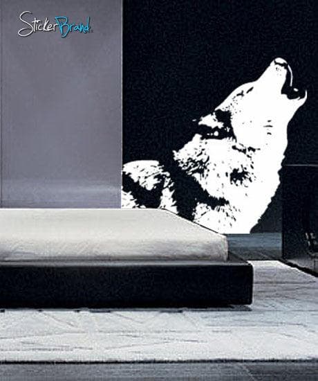 Vinyl Wall Decal Sticker Howling Wolf #522