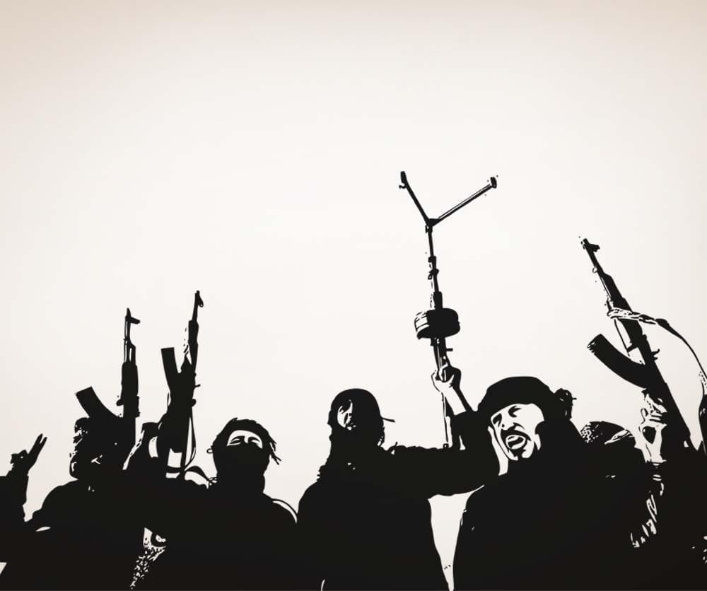 Vinyl Wall Decal Sticker Guns Up Group #5235