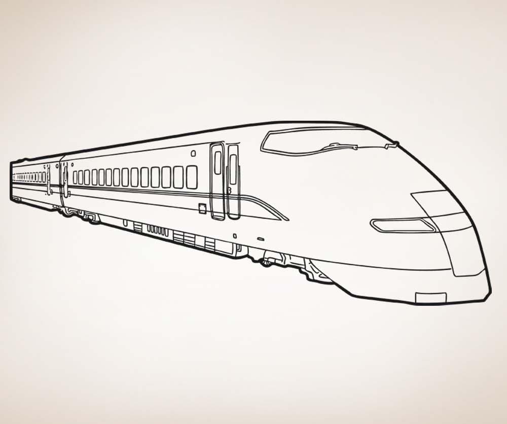 Vinyl Wall Decal Sticker Bullet Train #5238