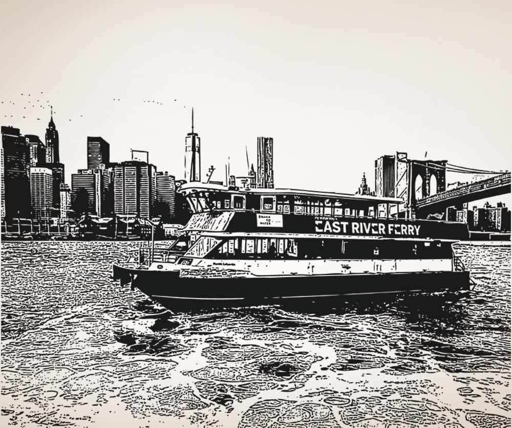 Vinyl Wall Decal Sticker NYC Ferry #5242