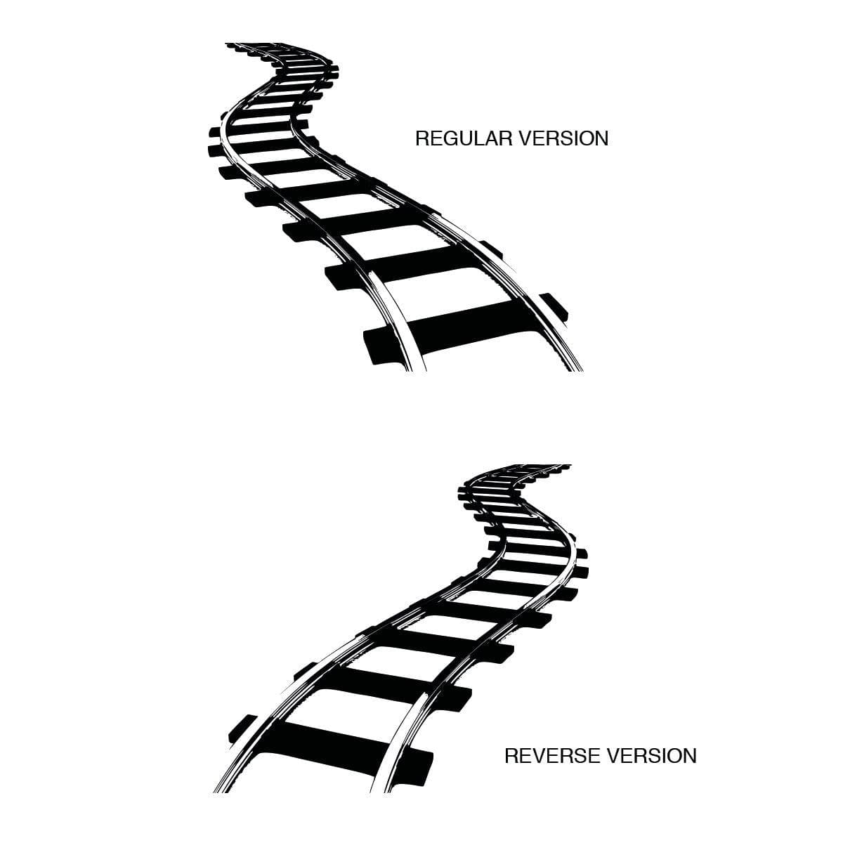 Train Railroad Tracks Wall Decal Sticker . #5248