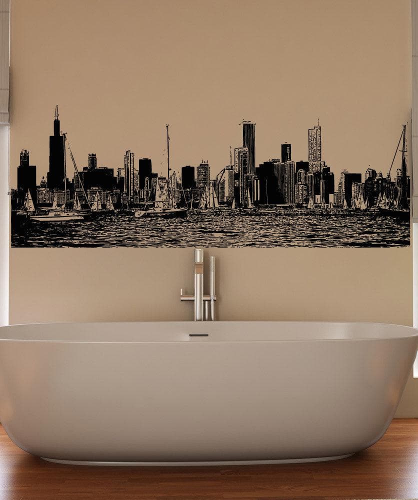 Vinyl Wall Decal Sticker Chicago Yachting #5249