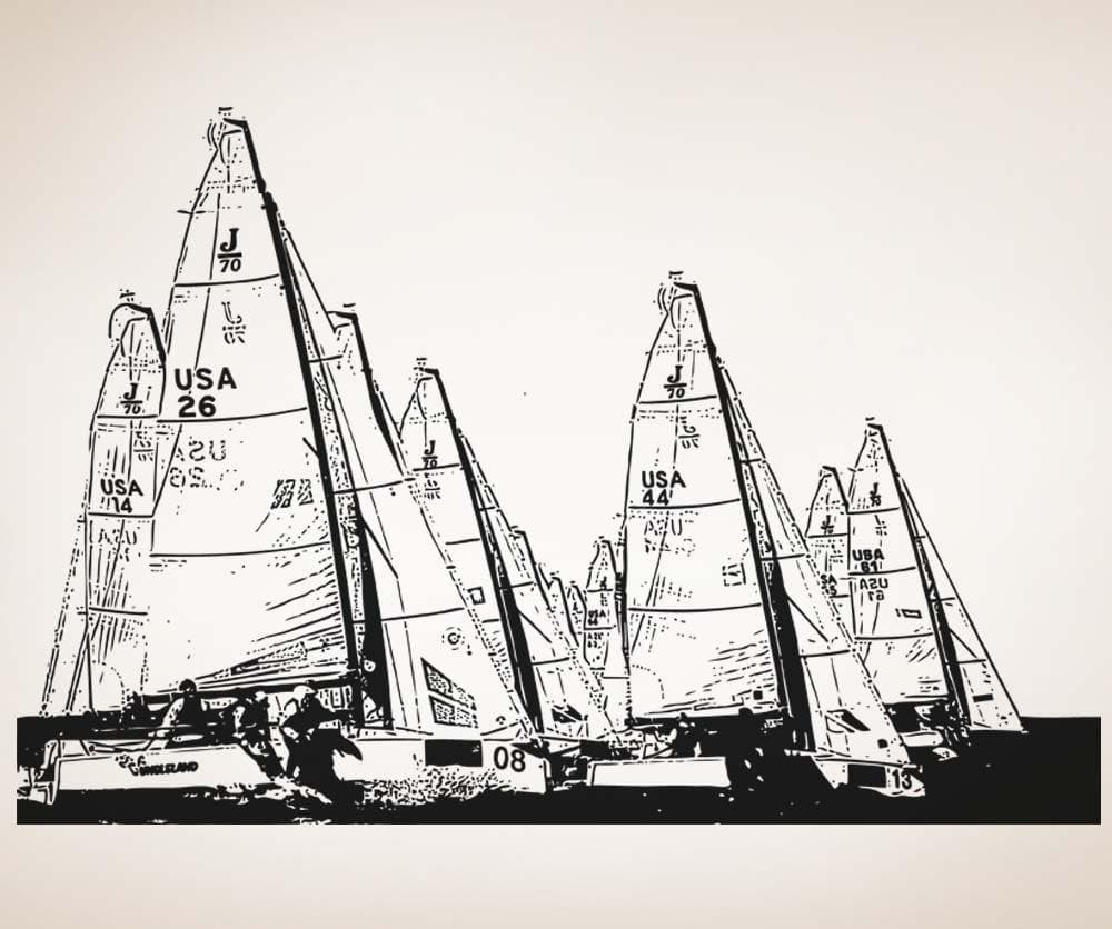 Vinyl Wall Decal Sticker Yachts #5251