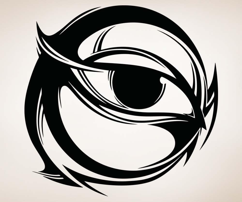 Vinyl Wall Decal Sticker Circle Eye Design #5261