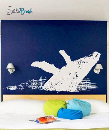 Vinyl Wall Decal Sticker Humpback Whale Jumping #527