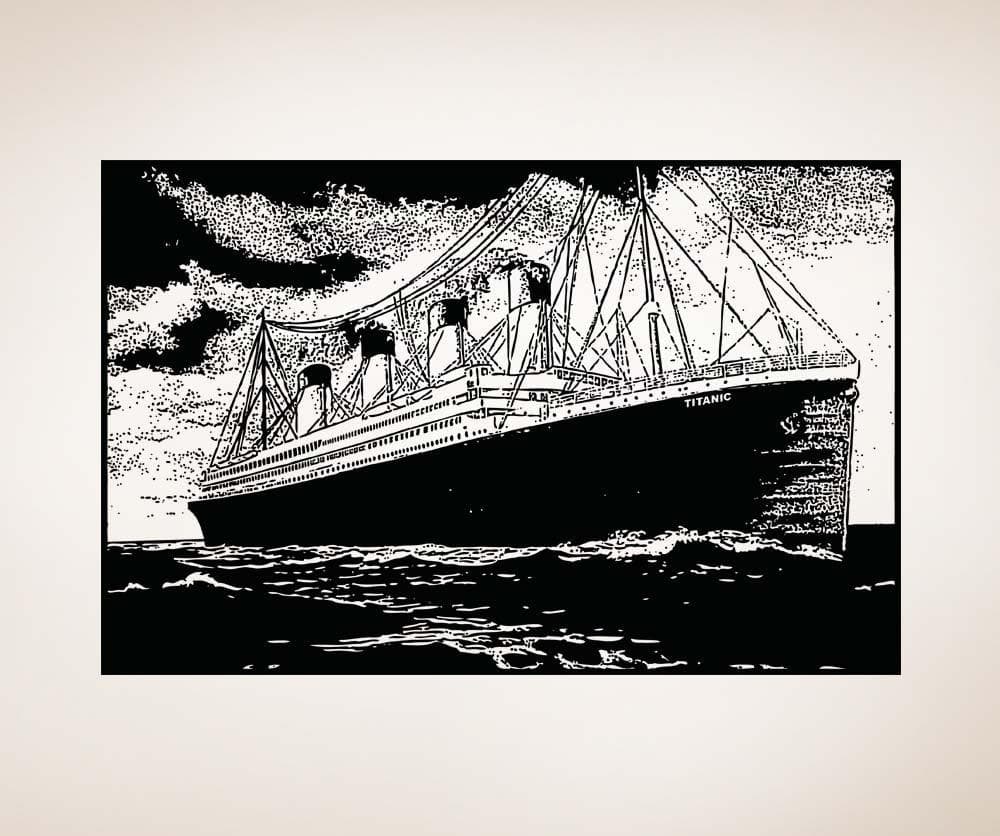 Vinyl Wall Decal Sticker Titanic at Sea #5283