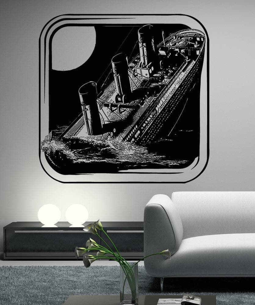 Vinyl Wall Decal Sticker Titanic Sinking #5284