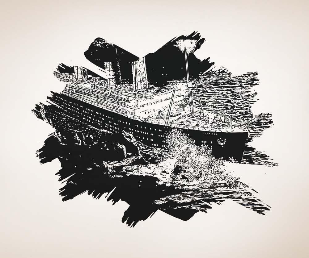 Vinyl Wall Decal Sticker Titanic Chaos #5285