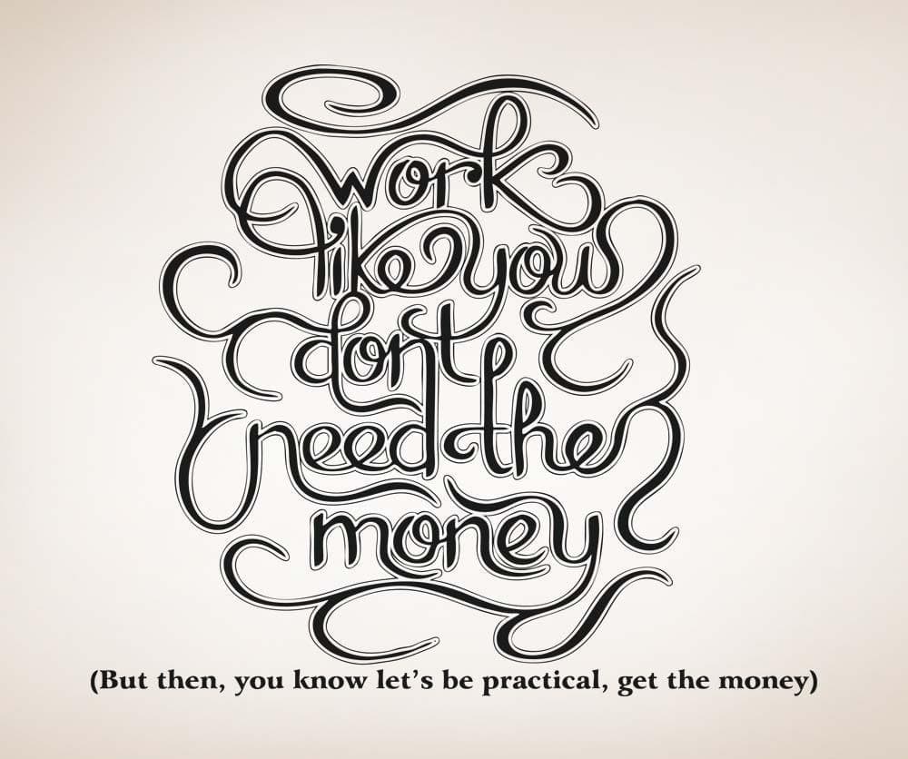 Vinyl Wall Decal Sticker Like You Don't Need Money #5293