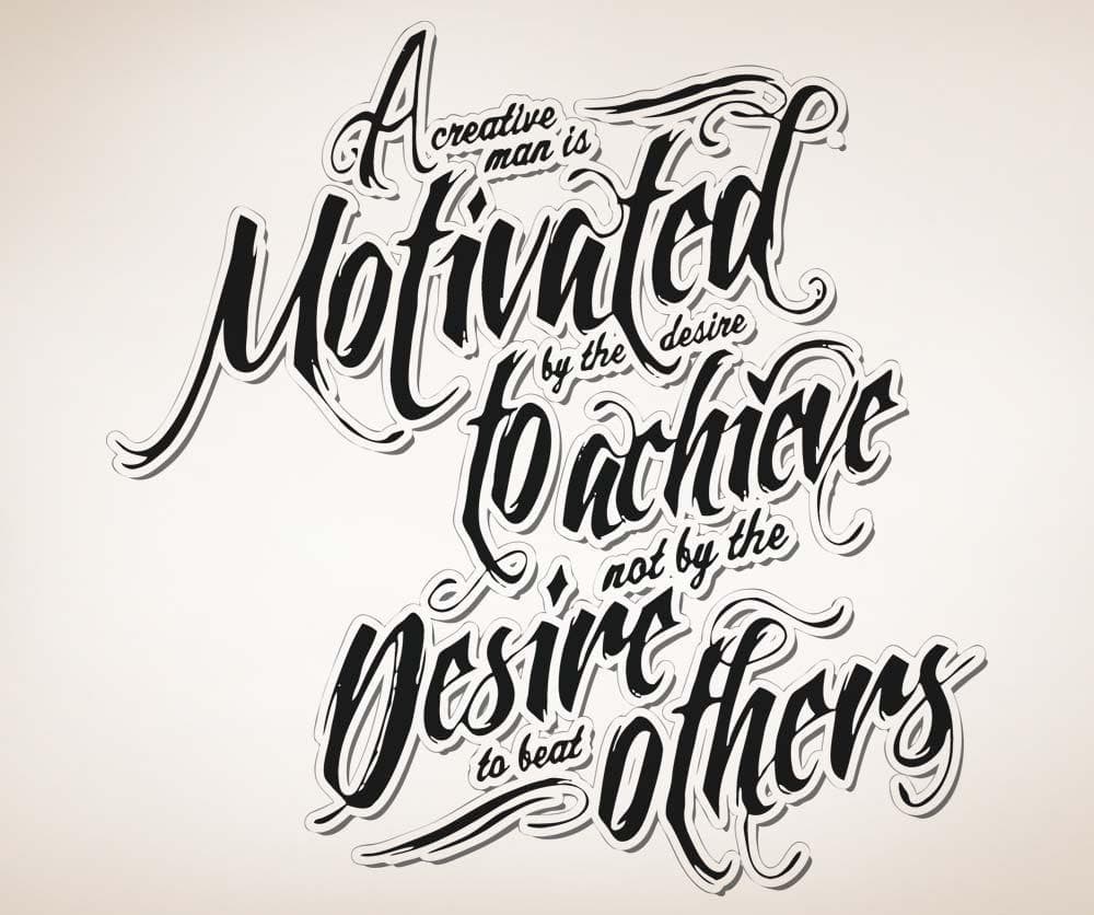 Vinyl Wall Decal Sticker A Creative Man Quote #5294