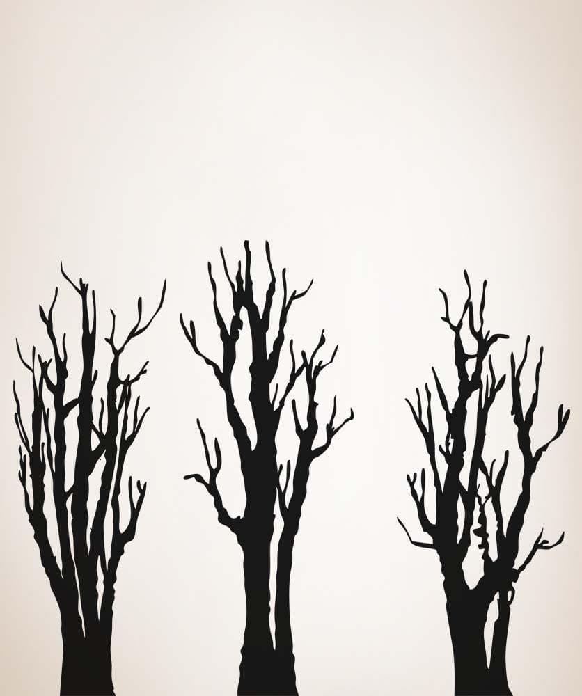 Vinyl Wall Decal Sticker Three Bare Trees #5305