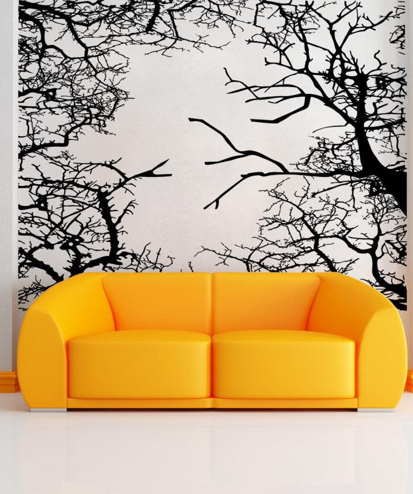 Tree Branches in a square pattern wall decal. #5308