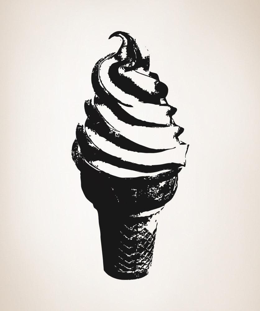 Vinyl Wall Decal Sticker Cone Twirl #5313