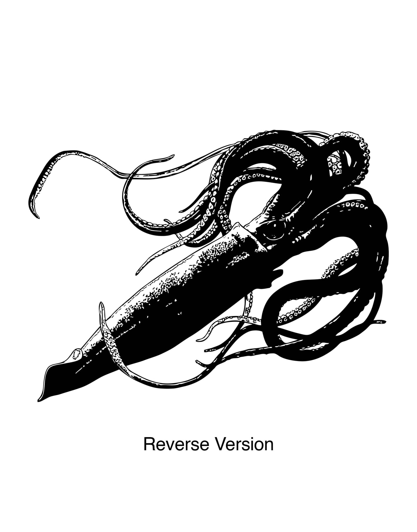 Giant Squid Wall Decal Sticker. #5336