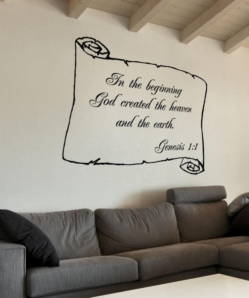 Bible Quote: In the Beginning God Created the Heaven and the Earth. Genesis 1:1 #5387