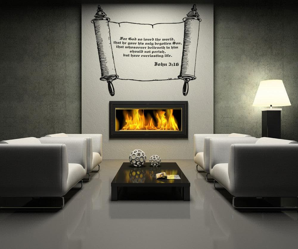 Bible Verse John 3:16 Vinyl Wall Decal Sticker. #5390
