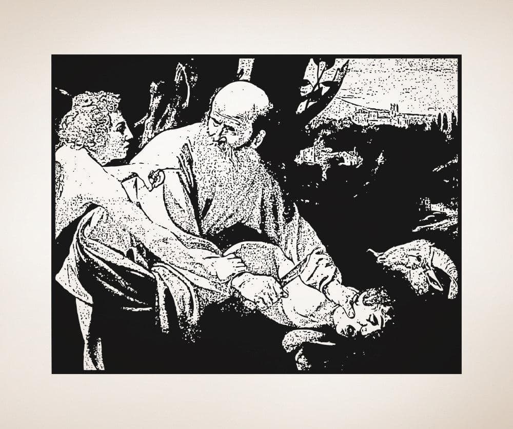 Vinyl Wall Decal Sticker Sacrifice Of Isaac #5406