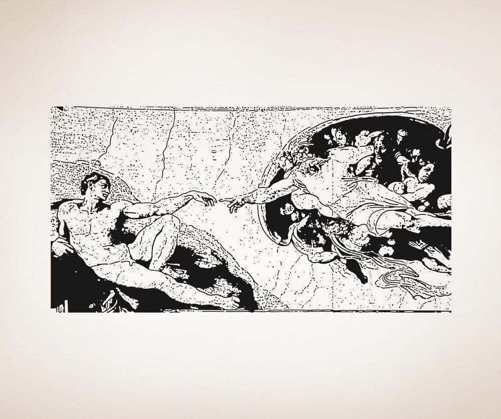 Vinyl Wall Decal Sticker The Creation Of Adam #5414