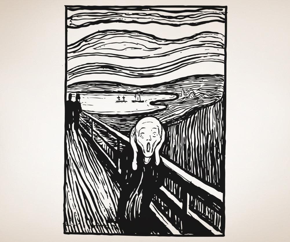 Vinyl Wall Decal Sticker The Scream #5416