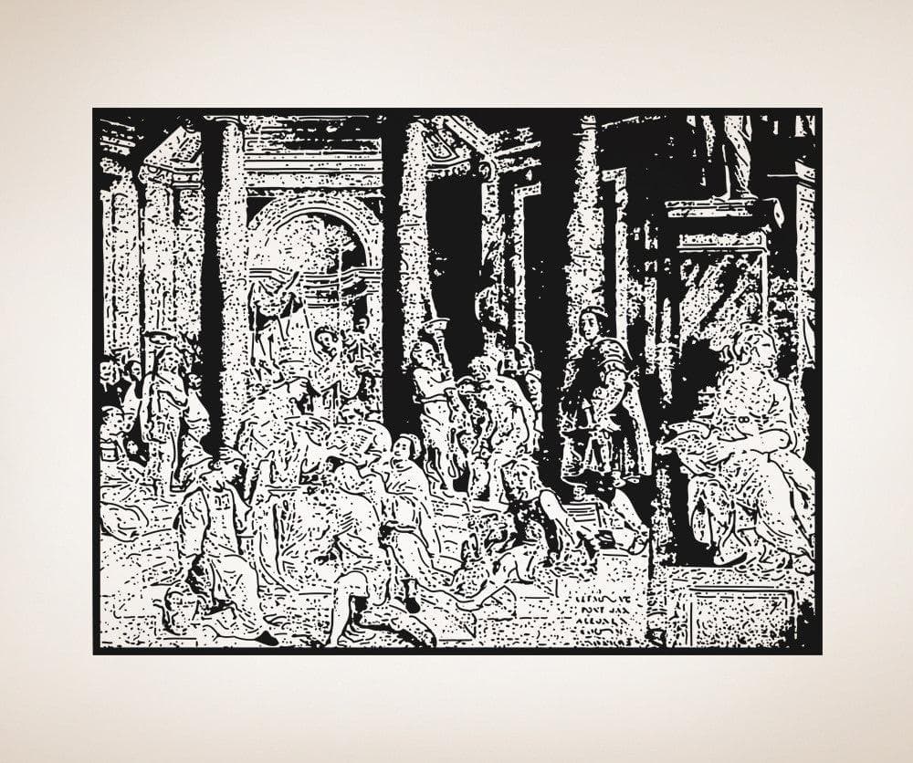 Vinyl Wall Decal Sticker The Baptism Of Constantine #5418