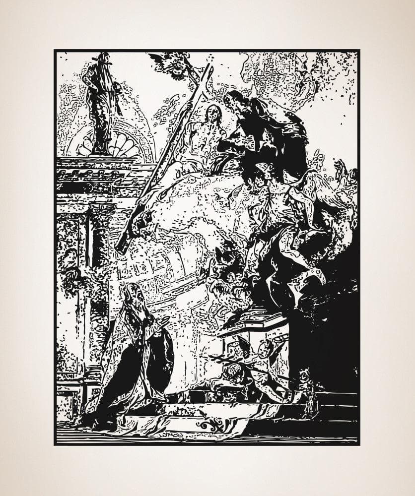 Vinyl Wall Decal Sticker Vision Of St. Clement #5420