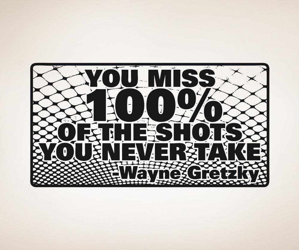Vinyl Wall Decal Sticker Wayne Gretzky Quote #5444