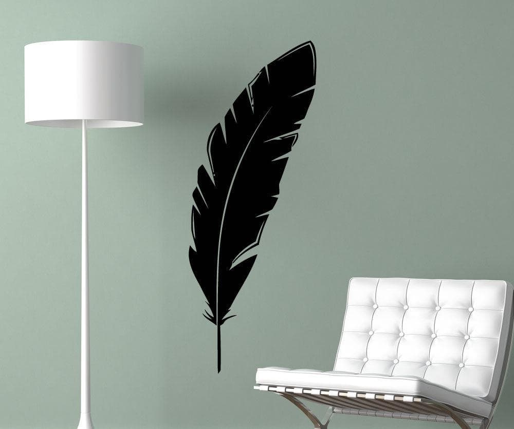Vinyl Wall Decal Sticker Feather #5472