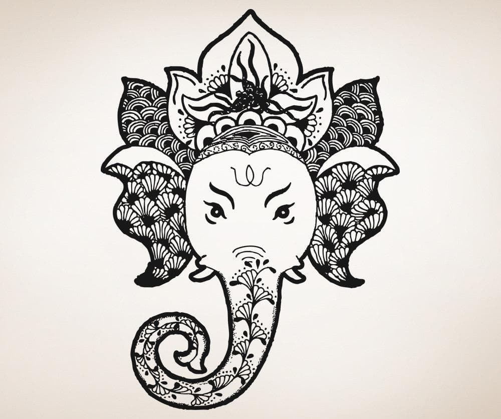 Vinyl Wall Decal Sticker Ganesha #5486